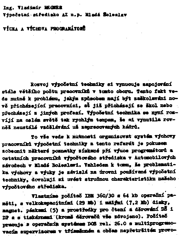 Obrázek stránky textu