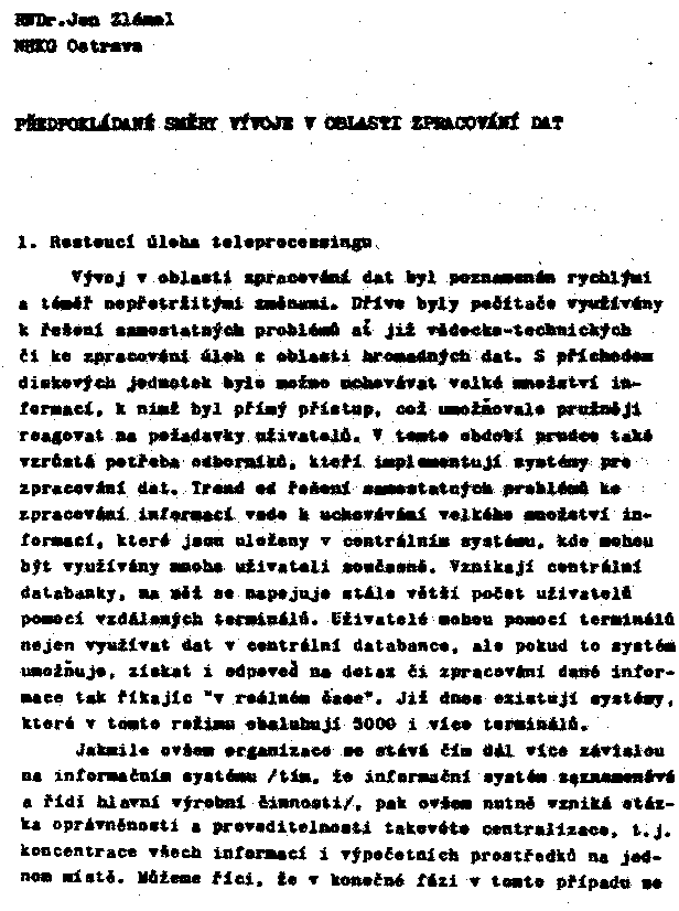 Obrázek stránky textu