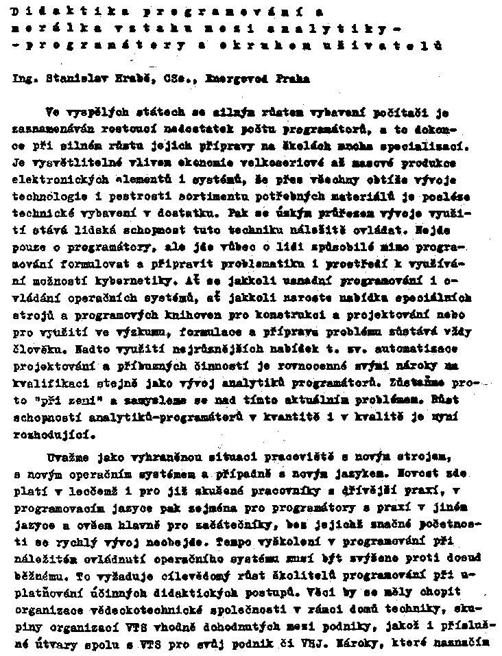 Obrázek stránky textu