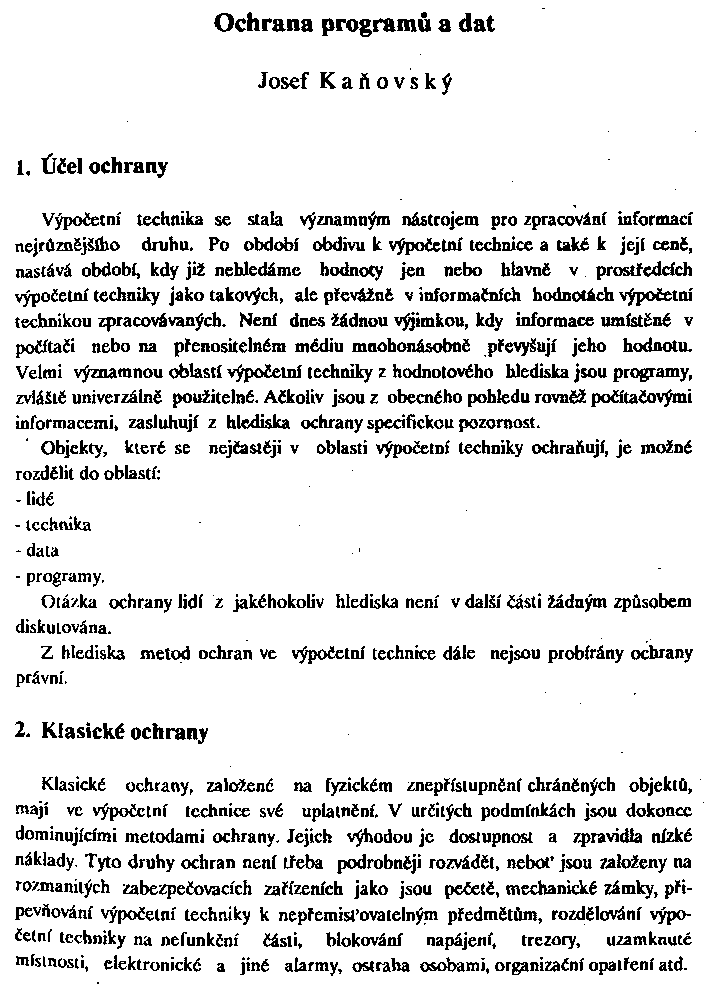 Obrázek stránky textu