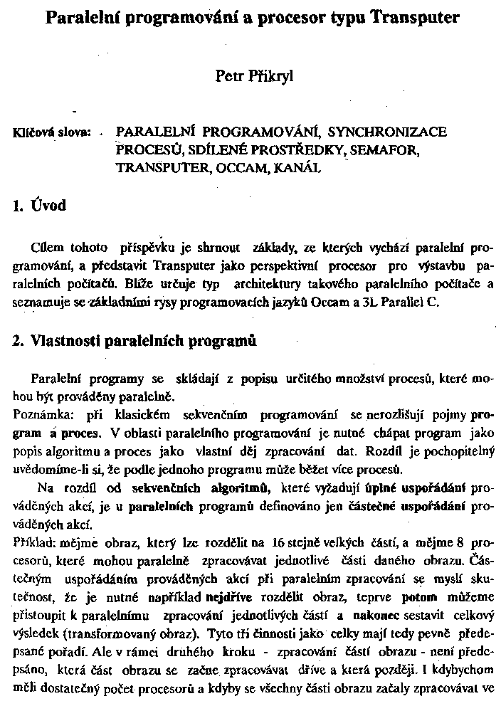 Obrázek stránky textu