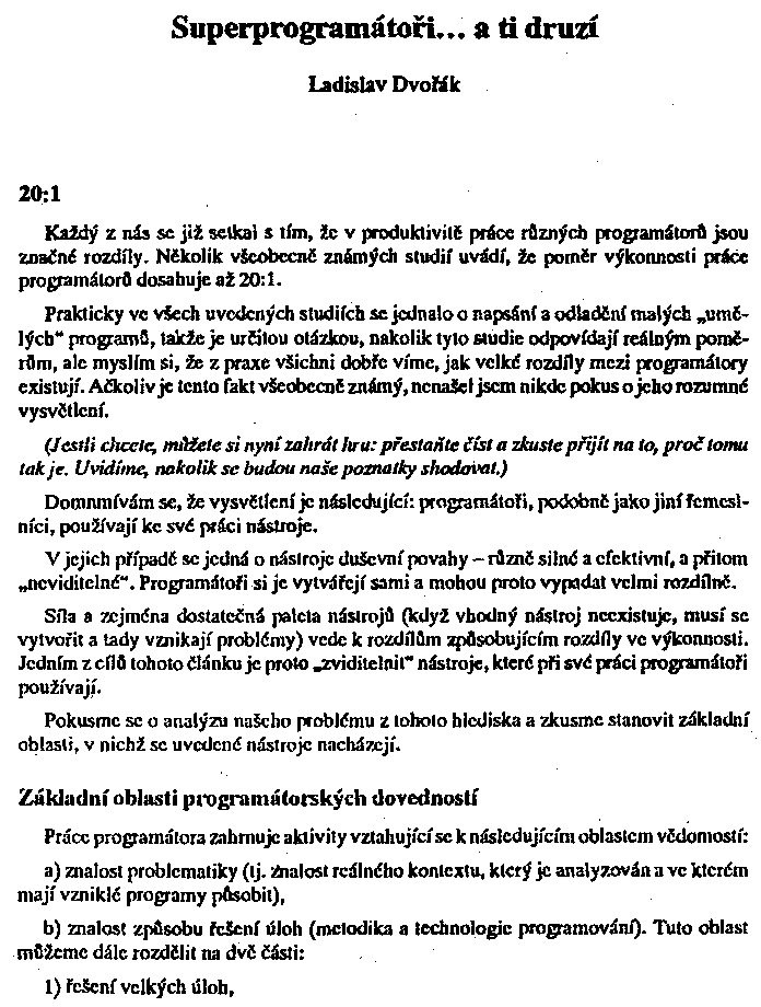 Obrázek stránky textu