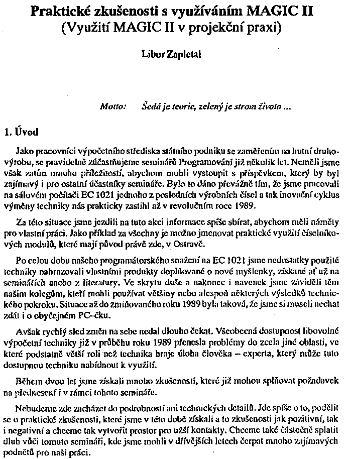 Obrázek stránky textu