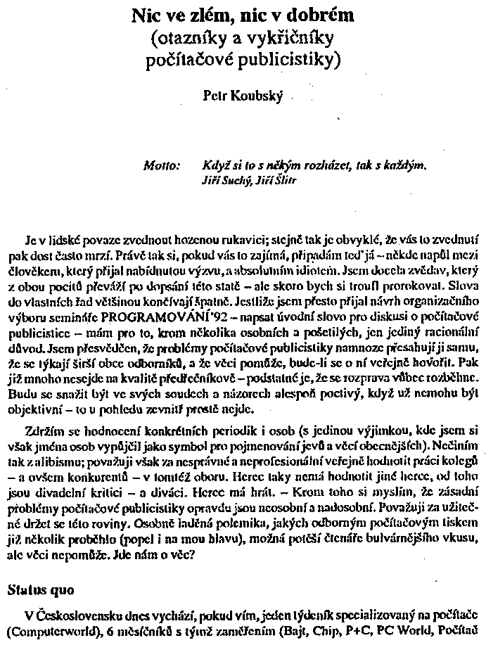 Obrázek stránky textu