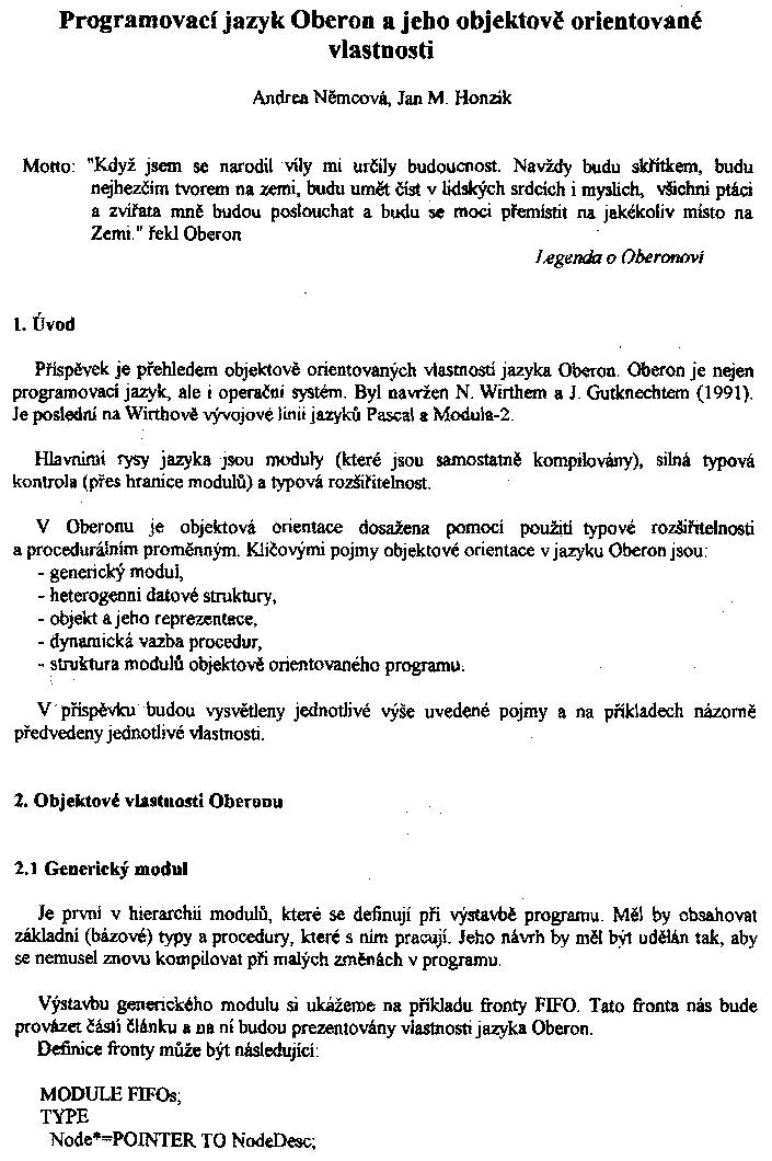 Obrázek stránky textu