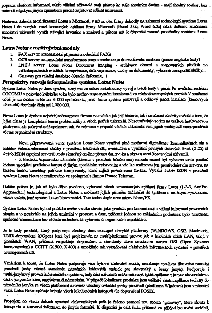 Obrázek stránky textu