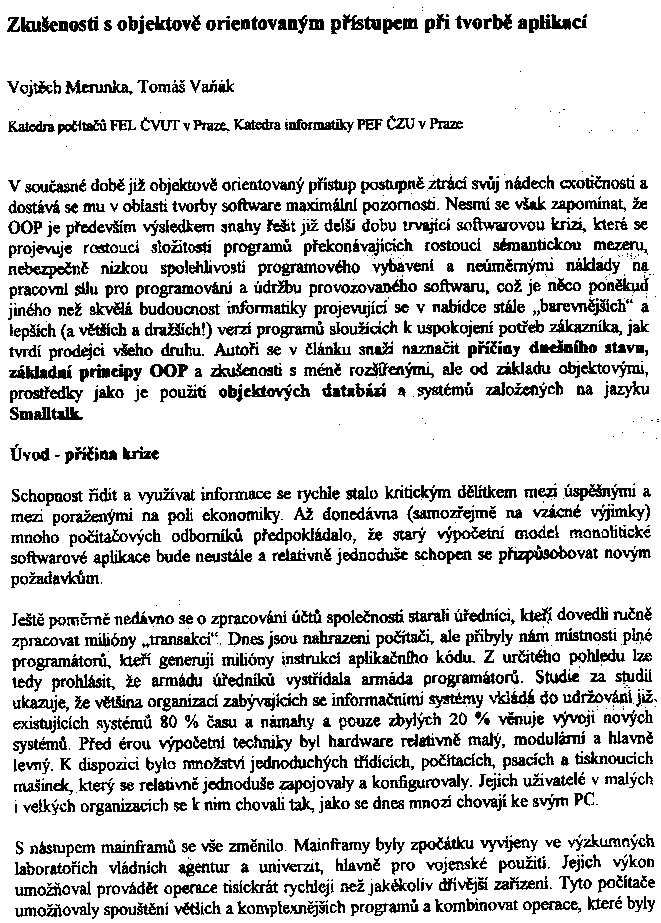 Obrázek stránky textu
