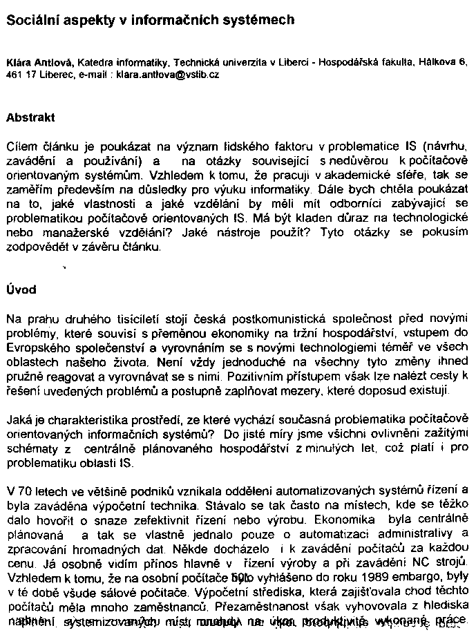 Obrázek stránky textu