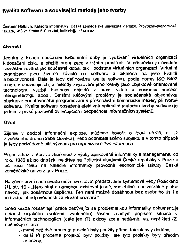 Obrázek stránky textu